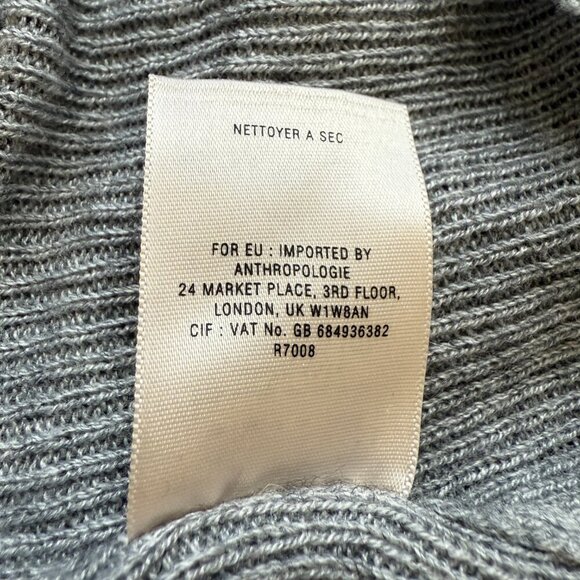 Anthropologie Sparrow Bell Sleeve Wool Turtleneck Sweater Pullover Womens M Gray - Picture 12 of 12